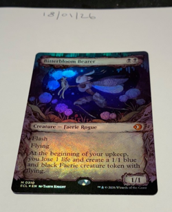 Magic the Gathering MTG Bitterbloom Bearer x1 Mythic Showcase FOIL Card NM/M - Image 1