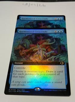 Magic the Gathering MTG Harmonized Crescendo x2 Rare Extended FOIL NM/M Promo - Image 1