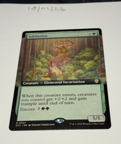 Magic the Gathering MTG Jubilation x1 Rare Extended Card NM/M Comm - Image 1