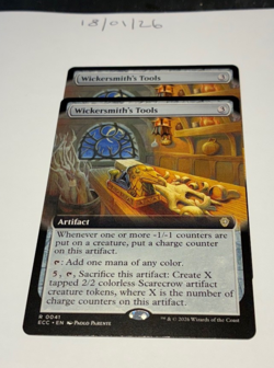 Magic the Gathering MTG Wickersmith's Tools x2 Rare Extended Cards NM/M Comm - Image 1