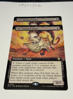 Magic the Gathering MTG Oft-Nabbed Goat x2 Rare Extended Cards NM/M Comm - Image 1