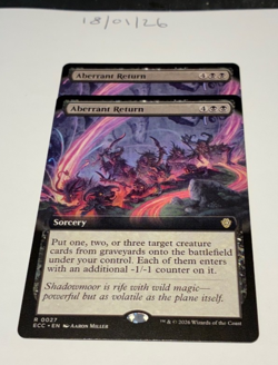Magic the Gathering MTG Aberrant Return x2 Rare Extended Cards NM/M Comm - Image 1