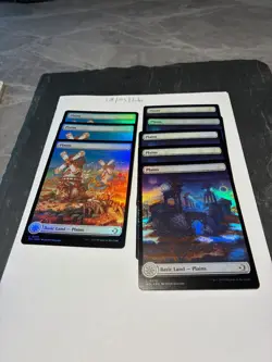 Magic the Gathering MTG Assorted Plains Full Art x8 Land FOIL Card NM/M Eclipsed - Image 1
