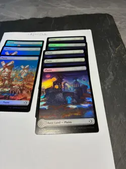 Magic the Gathering MTG Assorted Plains Full Art x8 Land FOIL Card NM/M Eclipsed - Image 3
