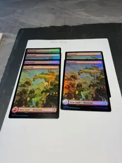 Magic the Gathering MTG Mountain (277) Full Art x6 Land FOIL Cards NM/M Eclipsed - Image 1