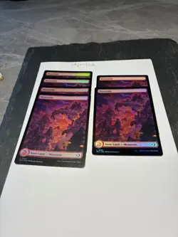 Magic the Gathering MTG Mountain (282) Full Art x6 Land FOIL Cards NM/M Eclipsed - Image 1