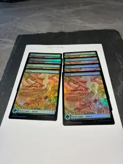 Magic the Gathering MTG Forest (0278) Full Art x8 Land FOIL Cards NM/M Eclipsed - Image 1