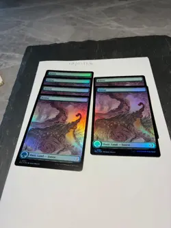 Magic the Gathering MTG Forest (0283) Full Art x6 Land FOIL Cards NM/M Eclipsed - Image 1