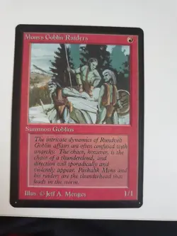 -- MTG Magic Card - Mons's Goblin Raiders - BETA NM - Image 1