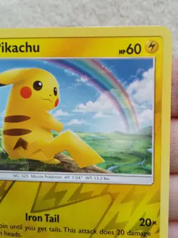 Pikachu 28/73 Shining Legends Reverse Holo Pokemon Card LP 2017 - Image 5