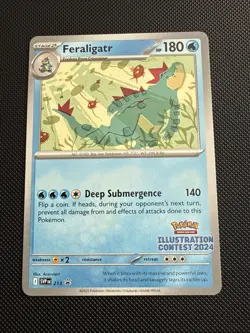 Feraligatr Pokemon 2024 Special Illustration Contest Promo Card - Image 1