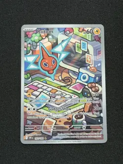 Pokemon TCG Rotom 197/182 Sv10: Destined Rivals Illustration Rare Full Art NM/M - Image 1