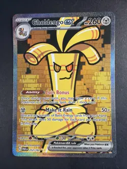 Pokemon - Gholdengo EX 252/182 SV04: Paradox Rift Special Illustration Rare - NM - Image 1