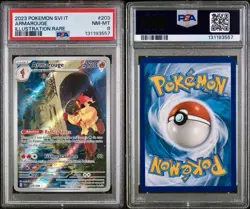 POKEMON PSA 8 ARMAROUGE ILLUSTRATION RARE 203/198 SCARLATTO e VIOLETTO ITALIANO - Image 3