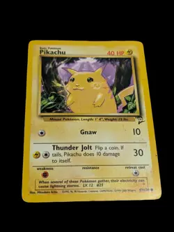 Pokemon TCG - Pikachu 87/130 - Base Set 2 In good condition Vtg - Image 1