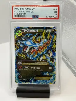 2014 Pokemon M Charizard EX Ultra Rare XY Flashfire 69/106 PSA 5 EX - Image 1