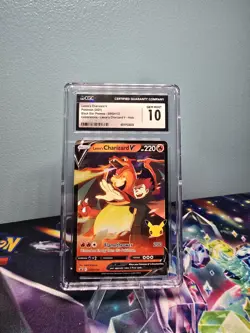 2021 Pokemon Celebrations Promo #SWSH133 Lance’s Charizard V CGC 10 Gem Mint - Image 1