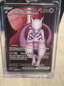 Pokemon TCG Team Rockets Mewtwo EX 213/182 Full Art Destined Rivals - Image 1