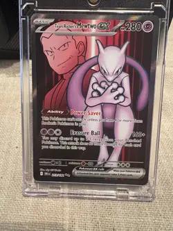 Pokemon TCG Team Rockets Mewtwo EX 213/182 Full Art Destined Rivals - Image 3
