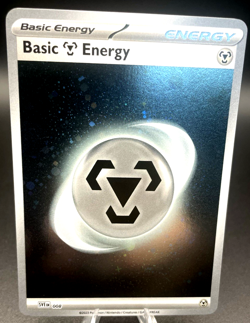 Steel Holo Energy WITH 2 Swirls!! Galaxy Cosmo Foil--2023 Pokemon 151--008 NM - Image 1