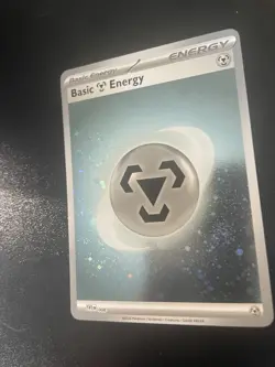 Steel Holo Energy WITH 2 Swirls!! Galaxy Cosmo Foil--2023 Pokemon 151--008 NM - Image 3