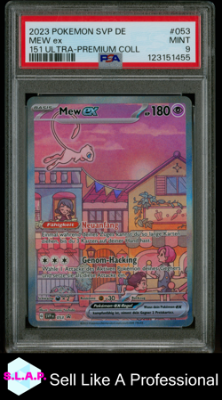 MEW EX POKEMON #053 2023 SVP 151 ULTRA PREMIUM COLLECTION GERMAN PSA 9 - Image 1