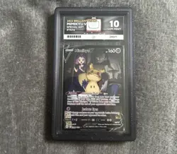Pokemon Mimikyu V TG16/TG30 Brilliant Stars ACE 10 GEM MINT Perfect Subgrades - Image 1