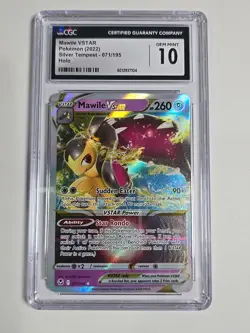 💎 2022 Pokemon Silver Tempest #71 MAWILE VSTAR HOLO CGC 10 GEM MINT 💎 - Image 1