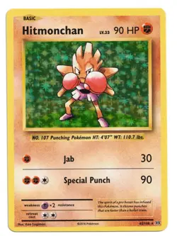 Pokemon Card: Hitmonchan HOLO 62/108 XY Evolutions Rare! NM - Image 1