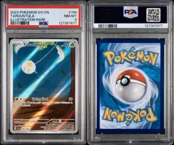POKEMON PSA 8 TAROUNTULA ILLUSTRATION RARE 199/198 SCARLET e VIOLET ENGLISH - Image 3