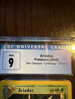 Pokemon TCG 27/111 2000 Ariados Neo Genesis Unlimited CGC 9 - Image 4