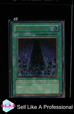 SYSTEMABSTURZ KONAMI CRV-DE041 CRASH OF REBIRTH ZAUBERKARTE 1996 GERMAN YUGIOH - Image 1