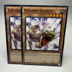 2x Yugioh Tyranno Infinity SR04-EN009 1st Common - LP-NM 💎 - Image 1