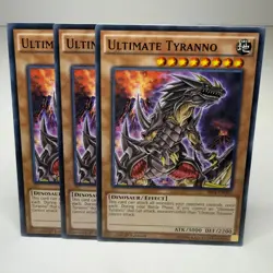 3x Yugioh Ultimate Tyranno SR04-EN006 Common - LP-NM 💎 - Image 1
