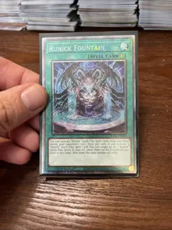 Runick Fountain 1st Edition Platinum Secret Rare RA04-EN296 Yu-Gi-Oh! - Image 1