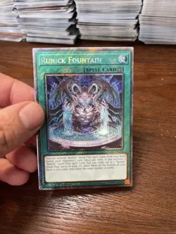 Runick Fountain 1st Edition Platinum Secret Rare RA04-EN296 Yu-Gi-Oh! - Image 3