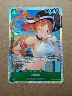 Nami OP14-031 (SR) The Azure Sea’s Seven One Piece TCG English Super Rare (A2) - Image 2