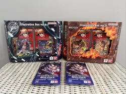 BANDAI ONE PIECE TCG LOT of 4 Items 1X Illustration BOX VOL 5 & 6 & 2X Boosters - Image 4