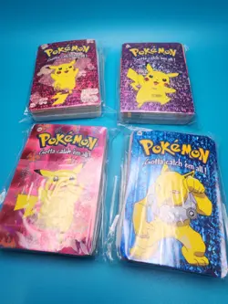 Pokemon Vending Machine Prism Sticker 2000 Complete Set 162 Cards SEALED - Image 1