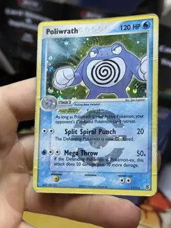 Poliwrath 11/112 EX FireRed LeafGreen 2004 FRLG Reverse Holo Rare Pokemon Card - Image 4