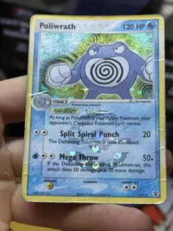 Poliwrath 11/112 EX FireRed LeafGreen 2004 FRLG Reverse Holo Rare Pokemon Card - Image 5