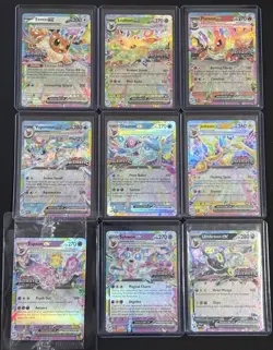 Prismatic Evolutions Surprise Box Stamped EX Promo Cards Complete Set 9/9 - Image 1