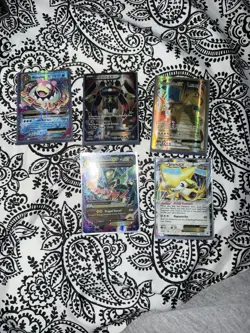 Pokemon TCG 10x EX & Mega EX Cards MSlowbro EXZygarde EXDragonite, 2x MRayquaza - Image 1