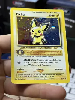Pichu 12/111 Neo Genesis 2000 Holo Rare WOTC Pokemon Card TCG - Image 5