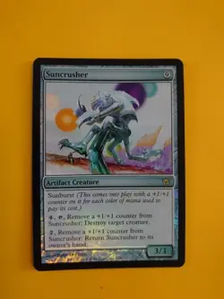 Suncrusher FOIL fifth dawn rare artifact creature Magic the Gathering Card. - Image 1