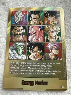 Energy Marker E-89 Gold Manga Booster 02 Dragon Ball Card English - Image 1
