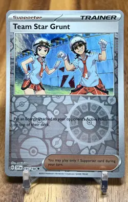 Team Star Grunt 195/198 SV1 Scarlet & Violet Base Reverse Holo Pokemon Card NM - Image 1