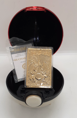 RARE 1999 CHARIZARD Pokemon Special Edition 23 Karat Gold Plated Trading Card - Image 1
