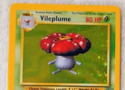 Vileplume Fossil 1st Edition Holo Pokemon Card 15/64 Great Condition - Image 2