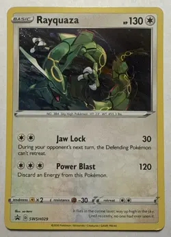 Rayquaza SWSH029 SWSH: Sword & Shield Promo Card Holo Pokemon TCG Near Mint - Image 1